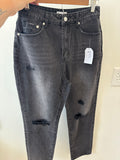 Black Boyfriend Denim Fit Jeans
