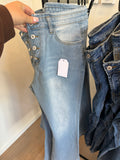 Multiple Button Jeans