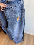Cross Button Denim