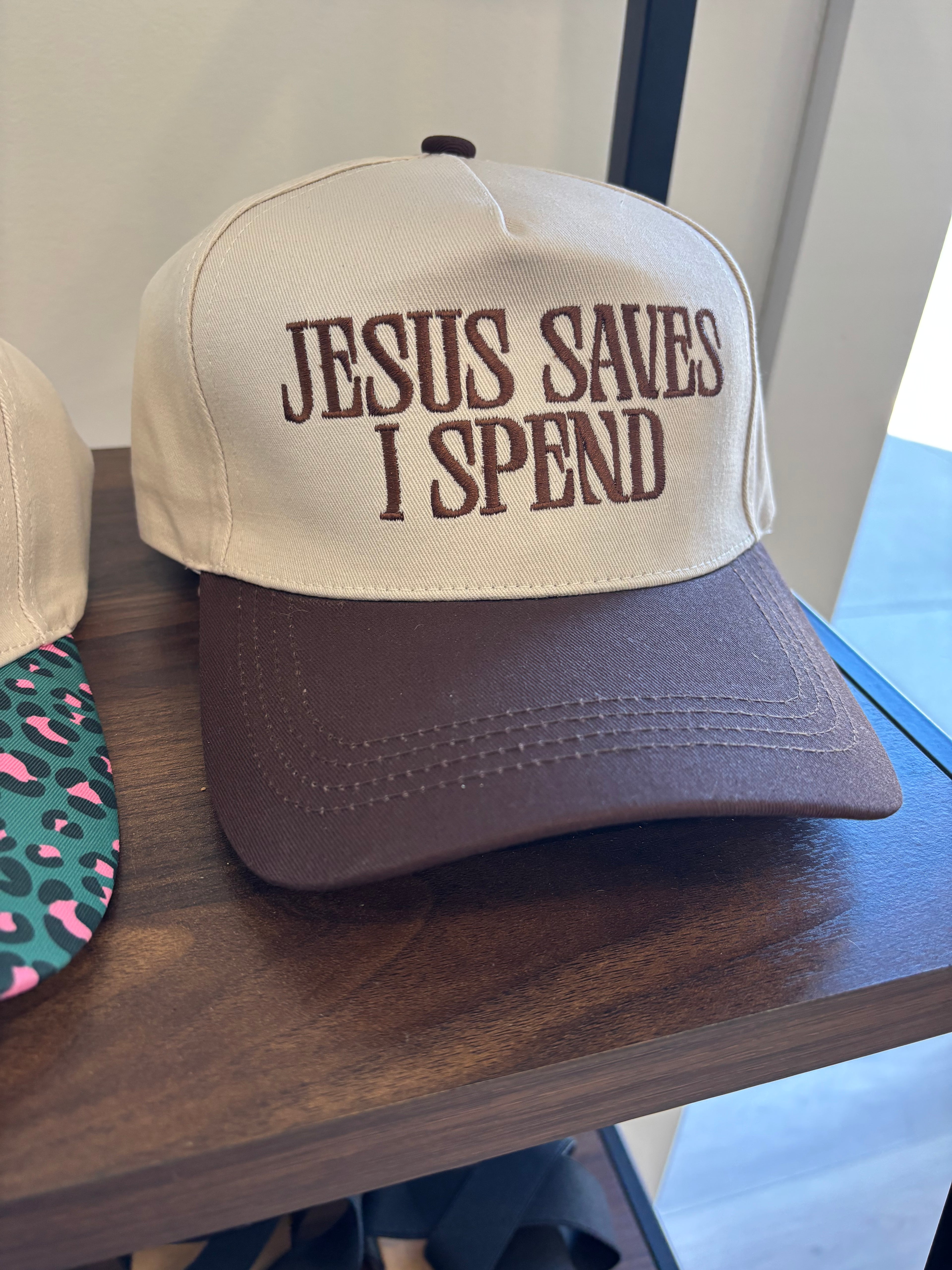 Jesus Saves I Spend Trucker Hat