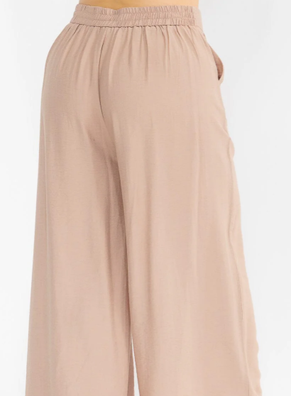 PLUS SIZE WIDE LEG PALAZZO FLORAL PANTS