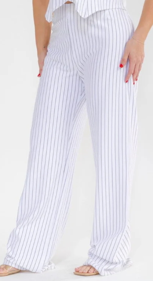 PLUS SIZE BUTTON UP VEST & ZIP UP WIDE LEG PANTS